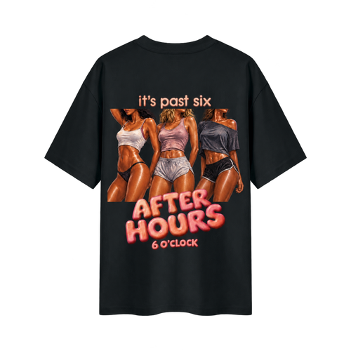 AFTER HOURS Tee Black Back