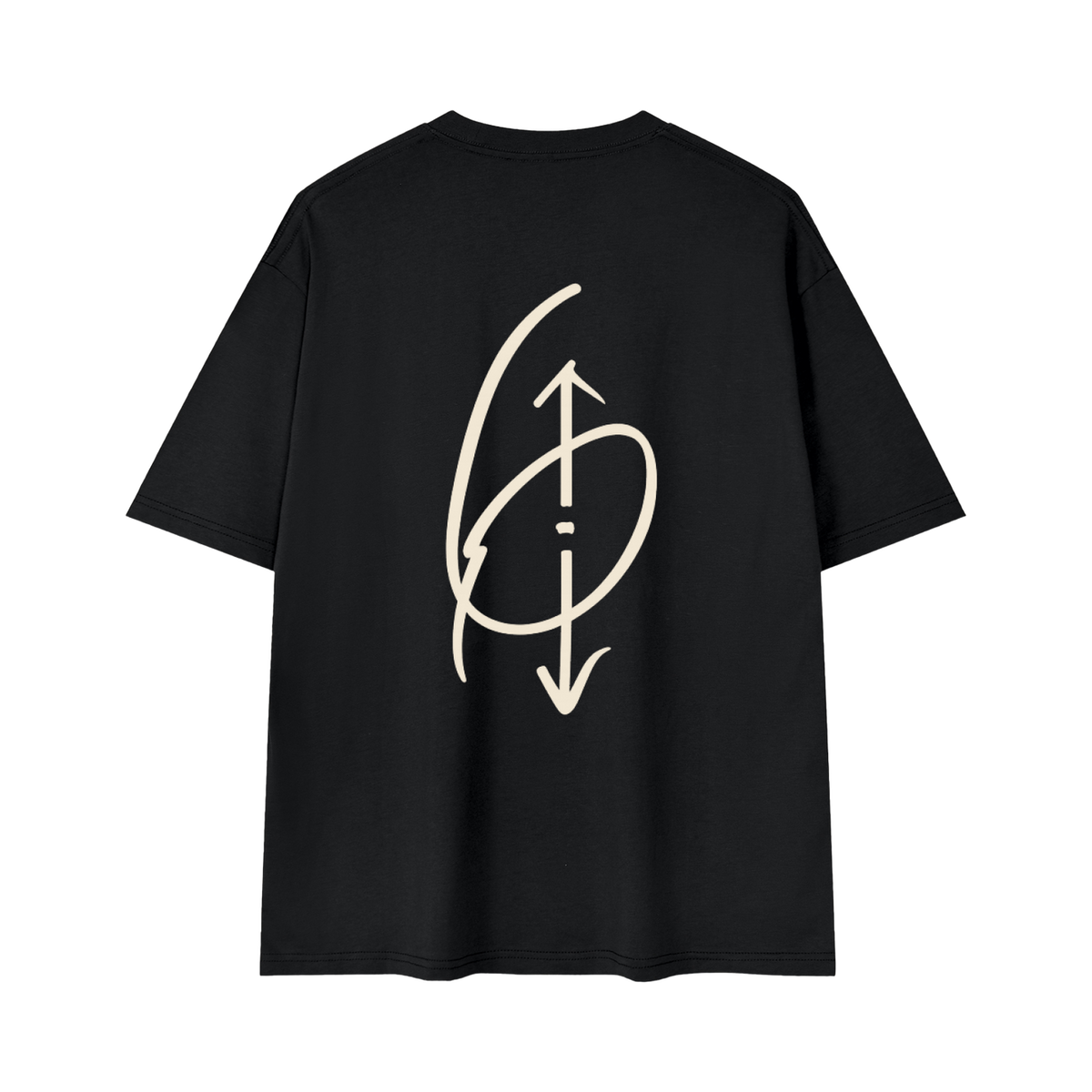 6 O'CLOCK Tee Black Beauty Back