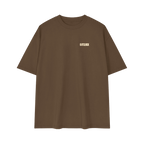 6 O'CLOCK Tee Dark Brown Front