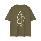 6 O'CLOCK Tee Gray Green Back