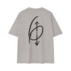 6 O'CLOCK Tee Light Gray Back