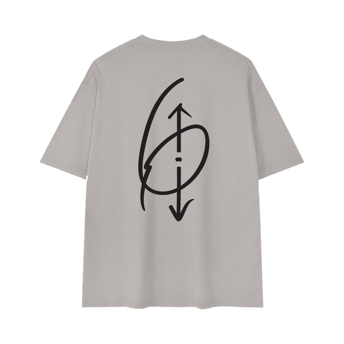 6 O'CLOCK Tee Light Gray Back