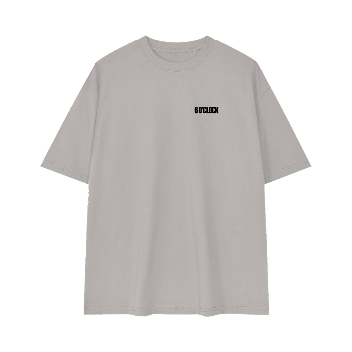 6 O'CLOCK Tee Light Gray Front