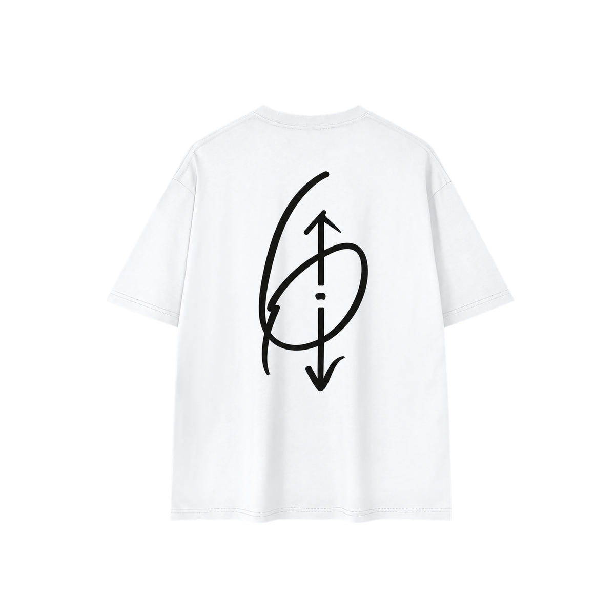 6 O'CLOCK Tee Lucent White Back