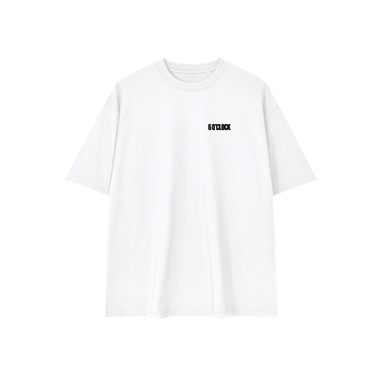 6 O'CLOCK Tee Lucent White Front
