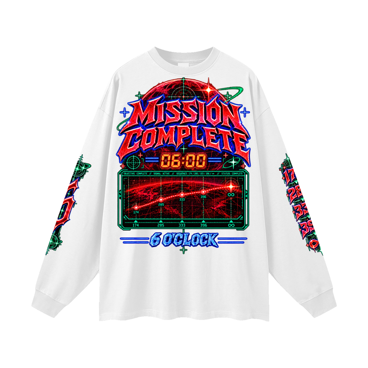 MISSION Long Sleeve Tee White Front