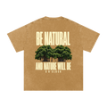 BE NATURAL Tee Light Brown Front