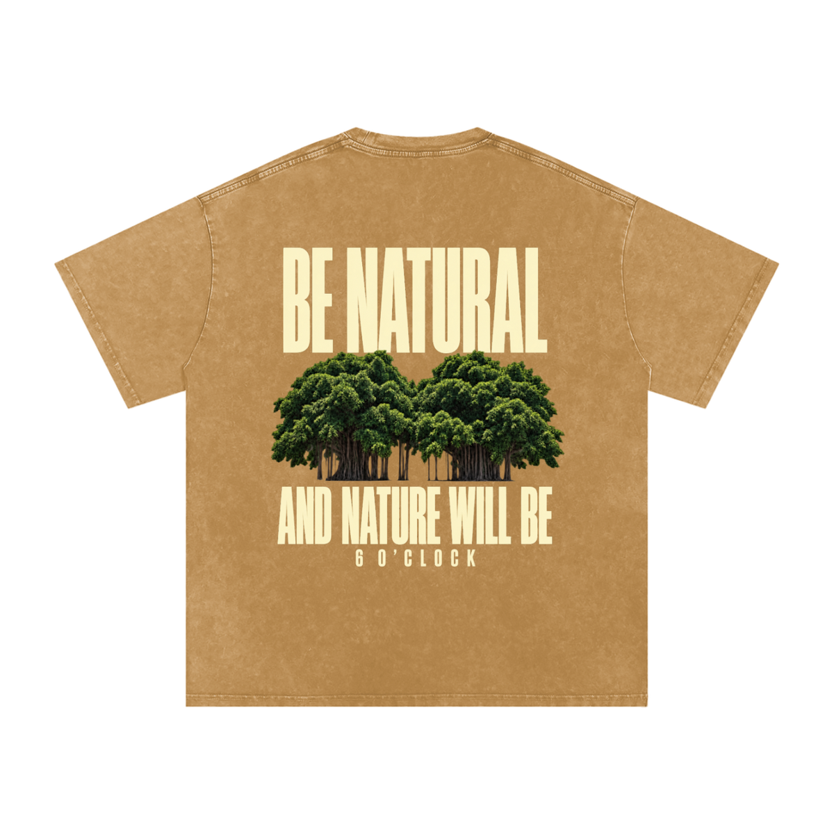 BE NATURAL Tee Light Brown Front