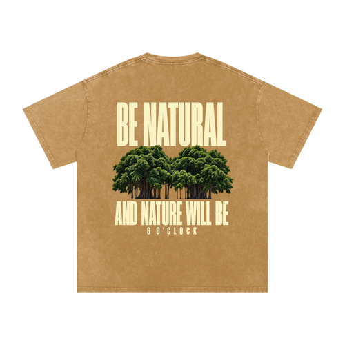 BE NATURAL Tee Light Brown Front
